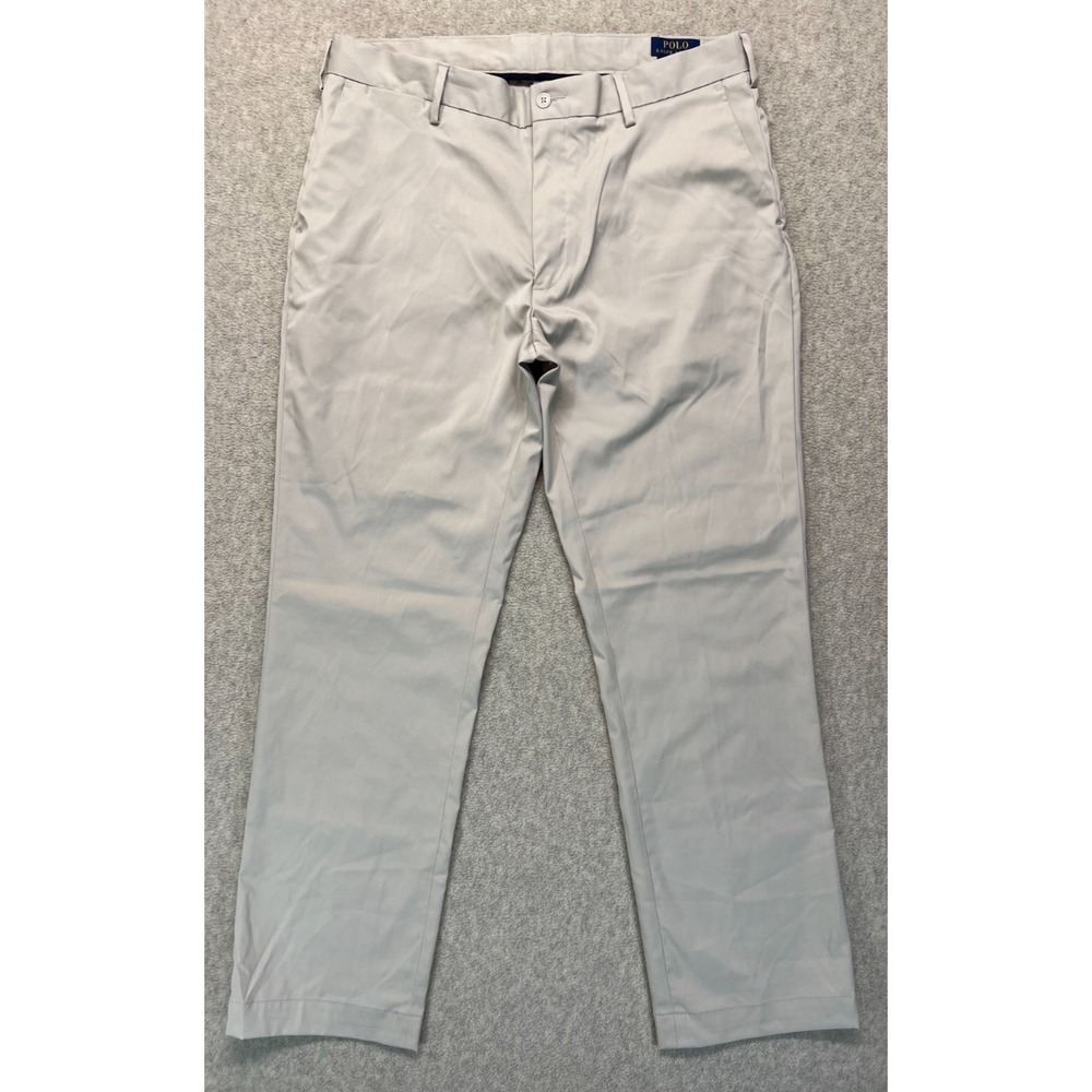 Polo Ralph Lauren Mens‎ Chino Trouser Pants Khaki Stretch Classic Fit Golf 36x32